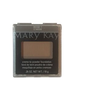 Mary Kay Crème To Powder Foundation Beige 1 New 014698 Discontinued